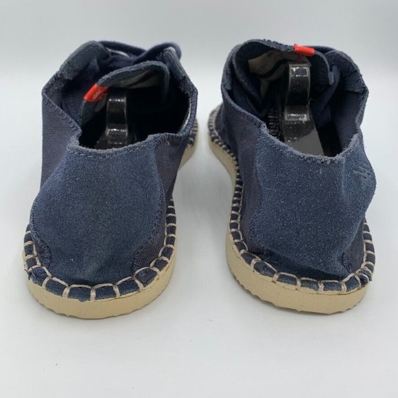 Havaianas Alpargatas Origine II Lace Up Sneakers Espadrille Size Womens 11 Blue - Picture 6 of 10